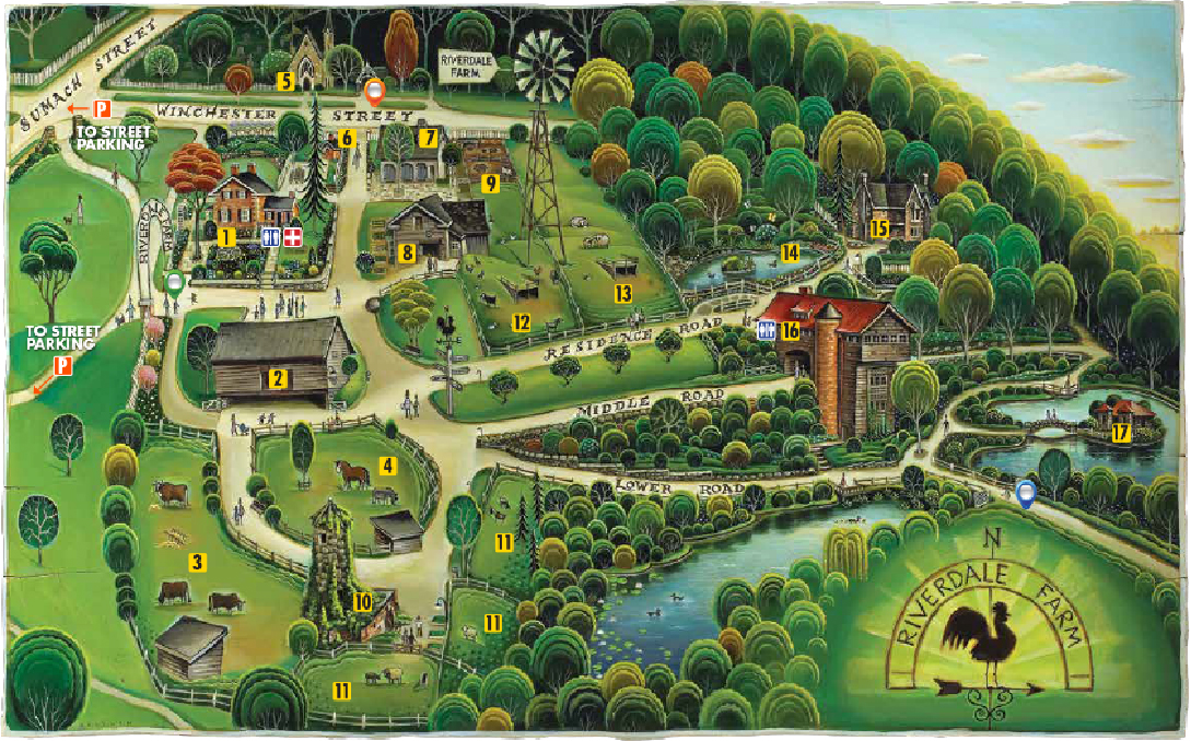 The village downtown